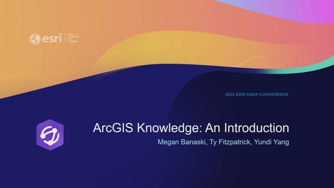 Thumbnail for entry ArcGIS Knowledge: An Introduction