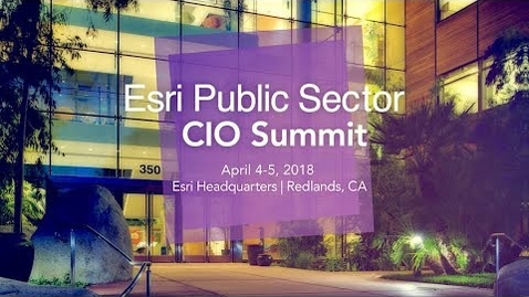 Thumbnail for entry IT and GIS. Better Together. - Esri Public Sector CIO Summit 2018