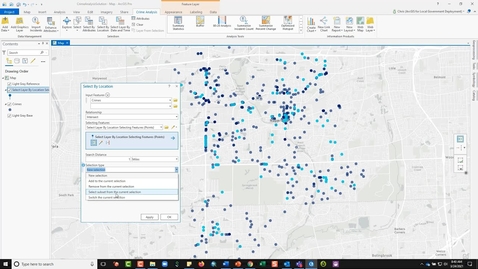 Thumbnail for Selecting Data Using the Crime Analysis Solution