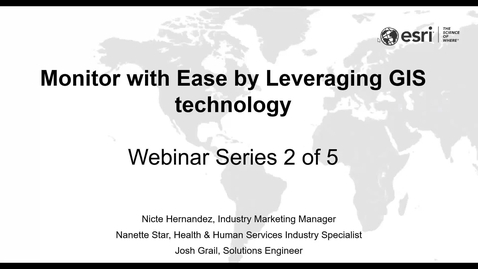 Thumbnail for Monitor with Ease by Leveraging GIS Technology