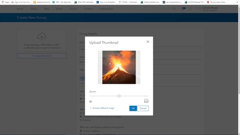 Thumbnail for Creating Groups and Sharing in ArcGIS Online