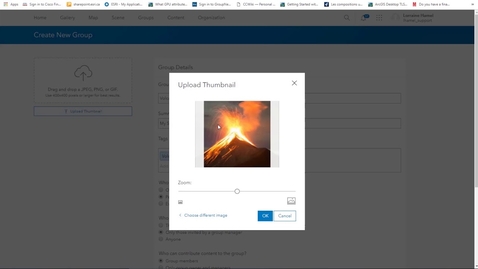 Thumbnail for entry Creating Groups and Sharing in ArcGIS Online