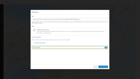 Thumbnail for ArcGIS Online: Change the Map Projection