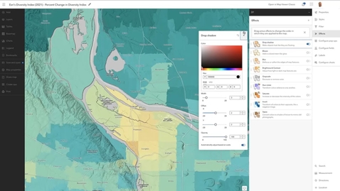 Thumbnail for entry Map Viewer Effects: Drop Shadow and Polygon Data