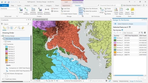 Thumbnail for Territory Design Enhancements in ArcGIS Pro 2.8