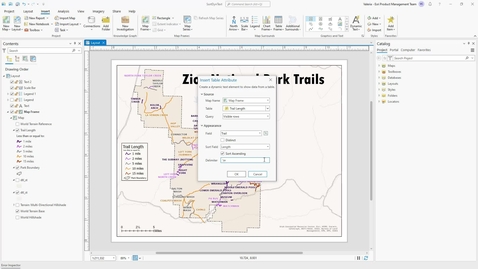 Thumbnail for entry Use attributes as dynamic text in a layout in ArcGIS Pro