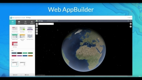 Thumbnail for entry Web AppBuilder for ArcGIS: Advanced Development Tools and Techniques