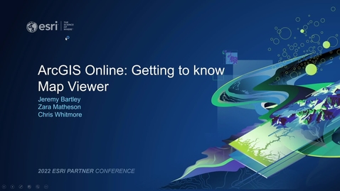 Thumbnail for ArcGIS Online: Getting to Know Map Viewer