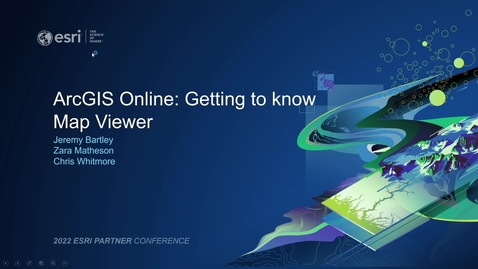 Thumbnail for entry ArcGIS Online: Getting to Know Map Viewer