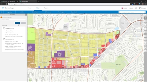 Thumbnail for ArcGIS for AEC Site Selection: Launch Business Analyst