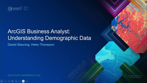 Thumbnail for ArcGIS Business Analyst: Understanding Demographic Data