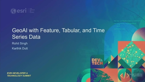 Thumbnail for GeoAI with Feature, Tabular, and Time Series Data