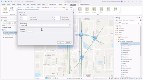 Thumbnail for Model to World Transformation for CAD Layers in ArcGIS Pro