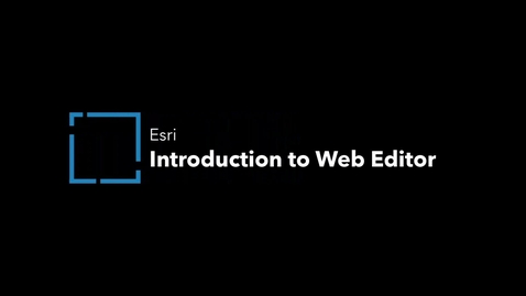 Thumbnail for Introduction to Web Editor