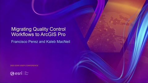 Thumbnail for entry ArcGIS Data Reviewer: Migrating Quality Control Workflows to ArcGIS Pro