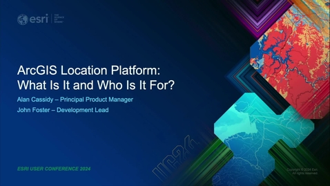 Thumbnail for ArcGIS Location Platform: What Is It and Who Is It For?