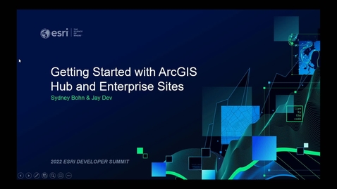 Thumbnail for entry Getting Started with ArcGIS Hub and Enterprise Sites