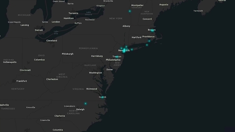 Thumbnail for entry Animating Feature Layers with WebGL | Esri Pulse App Demo