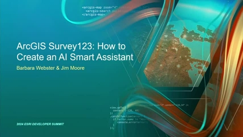 Thumbnail for entry ArcGIS Survey123: How to Create an AI Smart Assistant