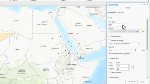 Thumbnail for entry Export a Map as an Interactive PDF File in ArcGIS Pro