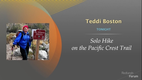Thumbnail for Redlands Forum: Teddi Boston