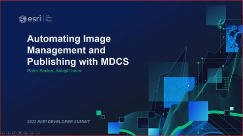 Thumbnail for entry Automating Image Management and Publishing with MDCS