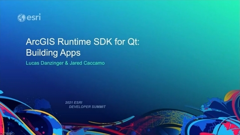 Thumbnail for ArcGIS Runtime SDK for Qt  Building Apps