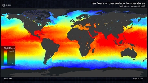 Thumbnail for entry Animated Maps: Ten Years of Sea Surface Temperatures