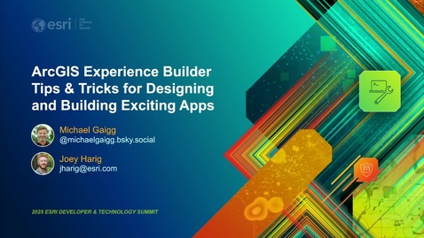 Thumbnail for ArcGIS Experience Builder Tips &amp; Tricks for Designing and Building Exciting Apps