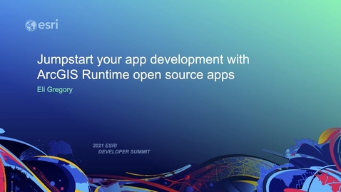 Thumbnail for ArcGIS Runtime: Jumpstart Your App Development with Open Source Apps