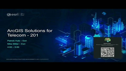 Thumbnail for entry ArcGIS Solutions for Telecom - 201