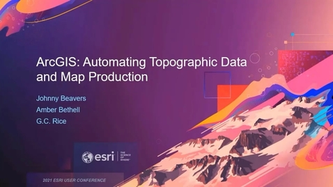 Thumbnail for ArcGIS: Automating Topographic Data and Map Production