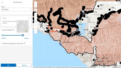 Thumbnail for Mobile Tools for Mapping Wildfires: Collector for ArcGIS