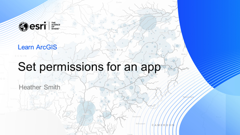 Thumbnail for Set permissions for an app
