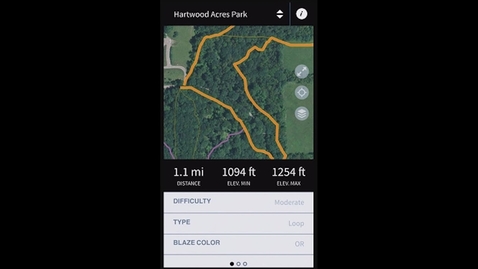 Thumbnail for AppStudio Customer App: Allegheny County Parks Trails