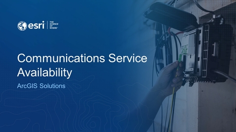 Thumbnail for entry Communications Service Availability