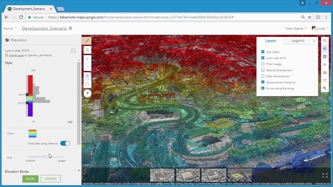 Thumbnail for Using Point Cloud Scene Layers in a Web Scene