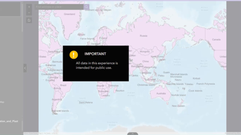 Thumbnail for A splash window does not include a close button in ArcGIS Experience Builder