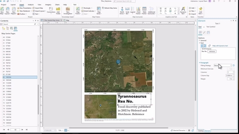 Thumbnail for entry Text fitting strategies for map series in ArcGIS Pro