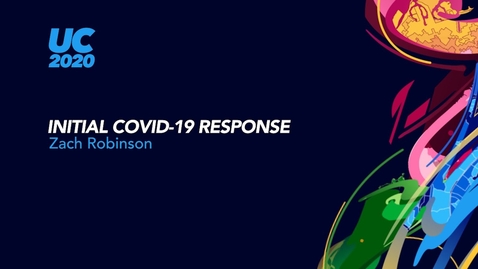 Thumbnail for Zach Robinson: Initial COVID-19 Response