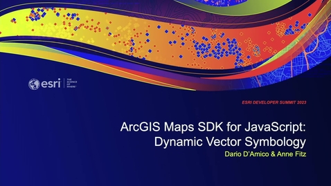 Thumbnail for entry ArcGIS Maps SDK for JavaScript: Dynamic Vector Symbology