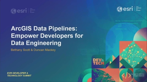 Thumbnail for ArcGIS Data Pipelines: Empowering Developers for Data Engineering