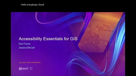 Thumbnail for entry Accessibility Essentials for GIS