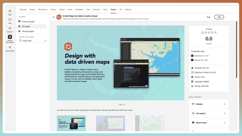 Thumbnail for ArcGIS Maps for Adobe Creative Cloud October 2023 Release
