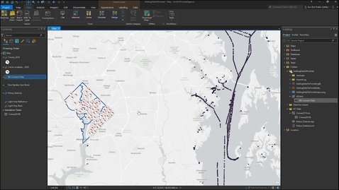 Thumbnail for entry Add Data to a Project in ArcGIS Pro Intelligence