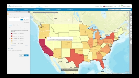 Thumbnail for entry Use 2022 demographic data in Business Analyst Web App