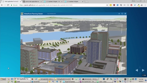 Thumbnail for entry Web AppBuilder for ArcGIS Advanced Development Tools and Techniques