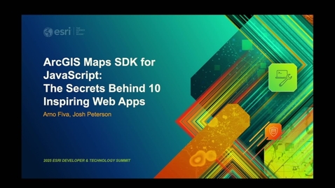 Thumbnail for ArcGIS Maps SDK for JavaScript: The Secrets Behind 10 Inspiring Web Apps