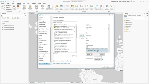 Thumbnail for Customizing an existing tab in ArcGIS Pro