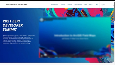 Thumbnail for How to Navigate the 2021 Esri Developer Summit